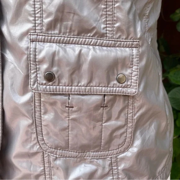 Japanese Brand Rue de Bac Vest Silver Grey Metallic - Picture 5 of 14